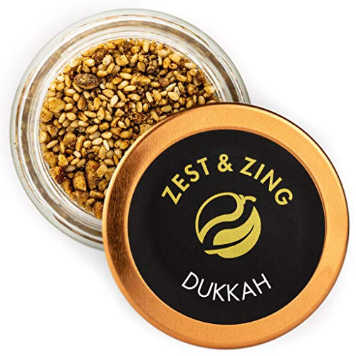 Dukkah Spice Blend Coarse  0-8oz - Premium Blends By ZEST   ZING- Fresher  convenient  stackable Spice Jars-