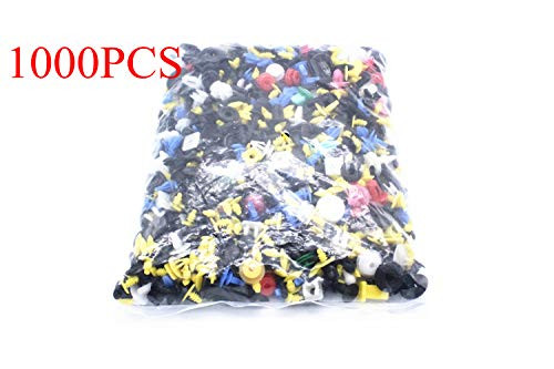 TAKPART 1000PCS Universal Mixed Car Door Panel Trim Bumper Fenders Retainer Fastener Rivet Push Pin Clips