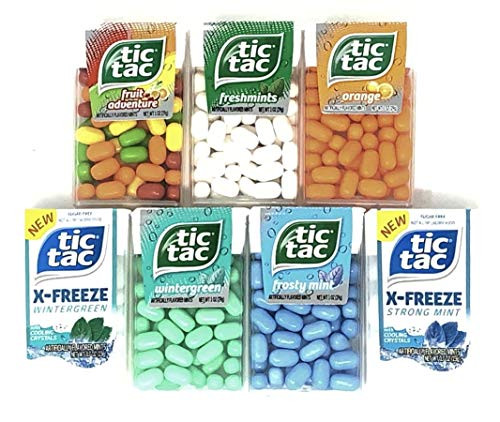 Tic Tac Mints Variety Pack of 7 Flavors 1 of each Total of 7 Tic Tac Mints Variety Pack of 7 Flavors 1 of each Total of 7