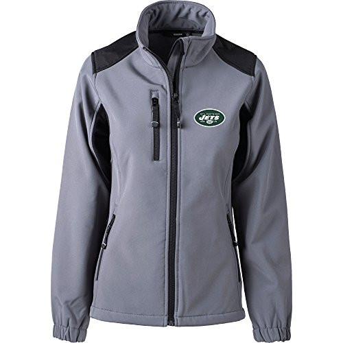 Dunbrooke Apparel NFL New York Jets Women s Softshell Jacket  Small  Graphite