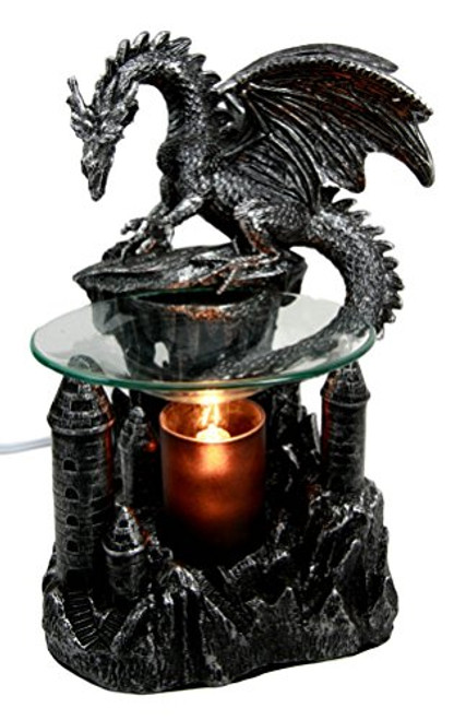 Ebros Smaug Castle Guardian Dragon Electric Oil Burner Tart Warmer Aroma Scent Statue 9.5" Tall Figurine Dungeons and Dragons Decorative Decor for Aromatherapy Accessory Halloween Prop Ebros Smaug Castle Guardian Dragon Electric Oil Burner Tart Warmer Aroma Scent Statue 9.5" Tall Figurine Dungeons and Dragons Decorative Decor for Aromatherapy Accessory Halloween Prop