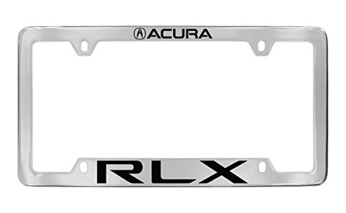 Acura RLX License Plate Frame Holder (4 Hole/Brass, Chrome/Bottom)