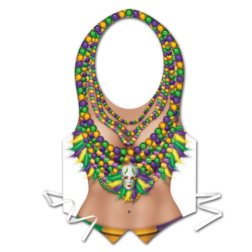 Beistle 48-Pack Plastic Mardi Gras Vest