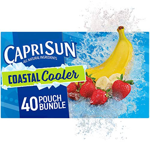 Capri Sun Coastal Cooler Ready-to-Drink Juice 40 Pouches  4 Boxes of 10 Capri Sun Coastal Cooler Ready-to-Drink Juice 40 Pouches  4 Boxes of 10
