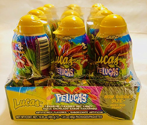 Lucas Pelucas Tamarindo JUMBO Candies - 1-41 Oz