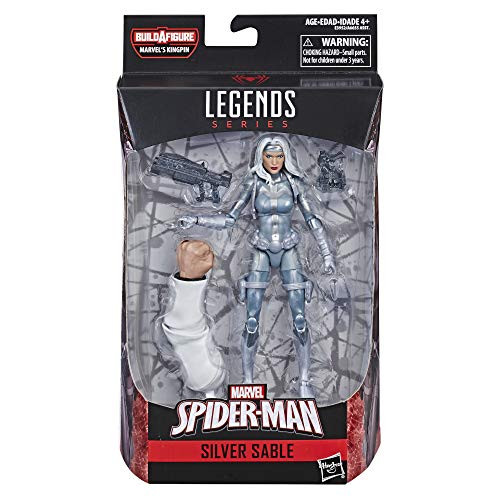 Spider-Man Legends Series 6-inch Marvels Silver Sable