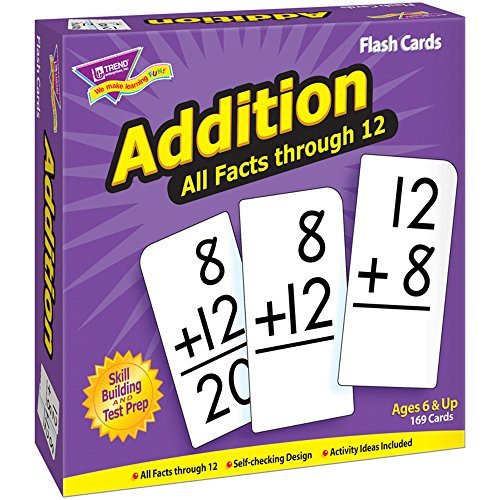 TREND enterprises, Inc. T-53201BN Addition 0-12 All Facts Skill Drill Flash Cards, 2 Sets