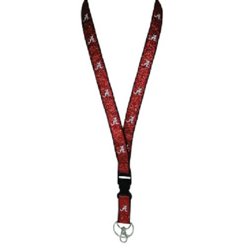 Jenkins Enterprises Alabama Crimson Tide Premium Glitter Lanyard with Detachable Clip