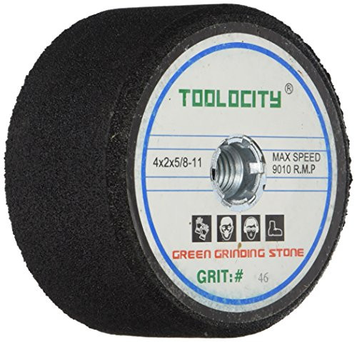 Toolocity GSB0046G 4-Inch Green Grinding Stone 46 Grit with 5-8-11 Thread