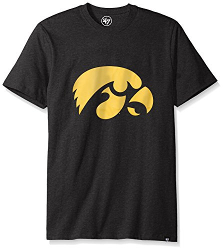 47 NCAA Iowa Hawkeyes Men s Club Tee  X-Large  Jet Black