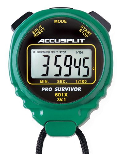 ACCUSPLIT Pro Survivor - A601X Stopwatch  Clock  Extra Large Display Green