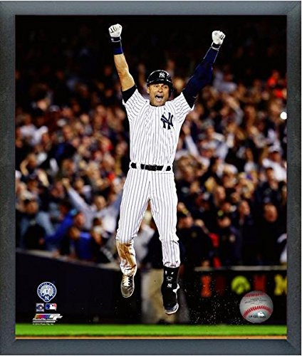Derek Jeter New York Yankees Final Game Photo (Size: 12" x 15") Framed