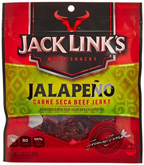 Jack Link s Meat Snacks Beef Jerky Jalapeno Carne Seca 2-85-Ounce Pack of 4 Jack Link s Meat Snacks Beef Jerky Jalapeno Carne Seca 2-85-Ounce Pack of 4