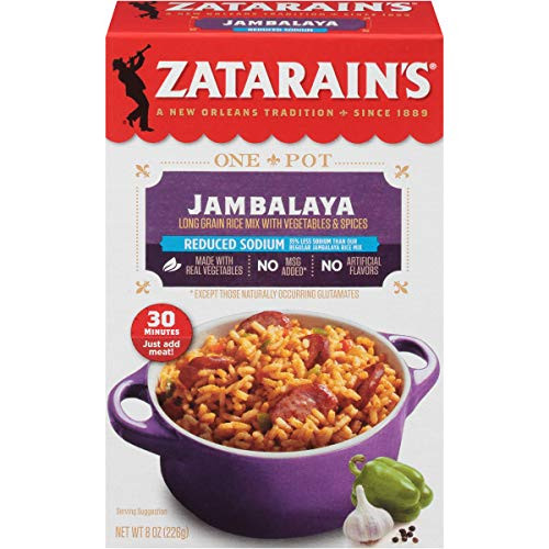Zatarain s Reduced Sodium Jambalaya  8 oz Pack of 12