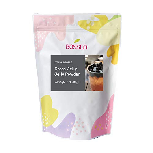 Bossen Bubble Tea Powder Mix - Grass Jelly - 2-2 Pound