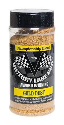 Victory Lane BBQ Gold Dust Award Winning Finishing Rub-11 OZ Shaker