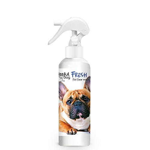 The Blissful Dog Fresh Flat Face Wash - Cleans Facial Folds and Wrinkles  8-Ounce  French Bulldog