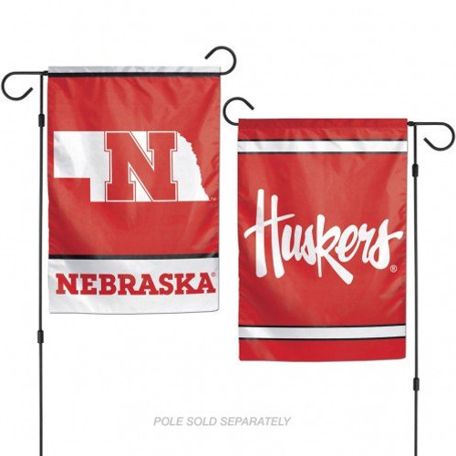 NCAA Nebraska Cornhuskers Premium 12 x 18 2 Sided Garden Flag NCAA Nebraska Cornhuskers Premium 12 x 18 2 Sided Garden Flag