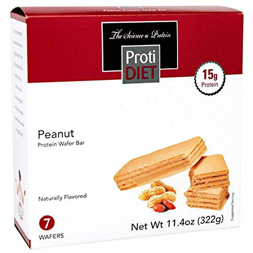 ProtiDIET Peanut Wafer Bar  7 wafers - 15g Protein