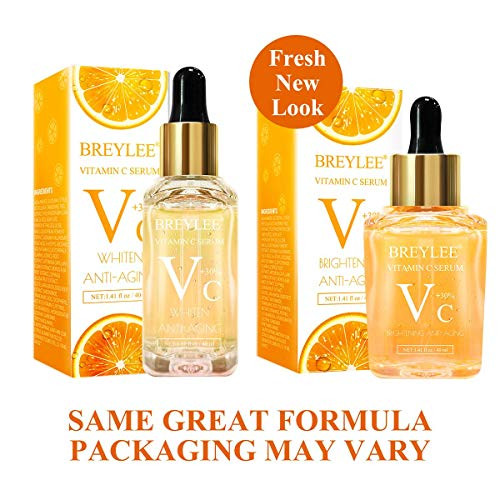Vitamin C Serum BREYLEE Anti-Aging Facial Serum with Hyaluronic Acid Retinol and Vitamin E Moisturizing Face Serum for Skin Nourishing and Smoothing Skin Improve Sun Spots Vitamin C Serum BREYLEE Anti-Aging Facial Serum with Hyaluronic Acid Retinol and Vitamin E Moisturizing Face Serum for Skin Nourishing and Smoothing Skin Improve Sun Spots