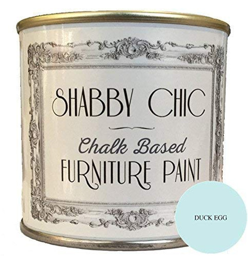 Shabby Chic Furniture Chalk Paint  Chalk Based Furniture and Craft Paint for Home Decor  DIY Projects  Wood Furniture - Chalked Interior Paints with Rustic Matte Finish - 250ml - Duck Egg