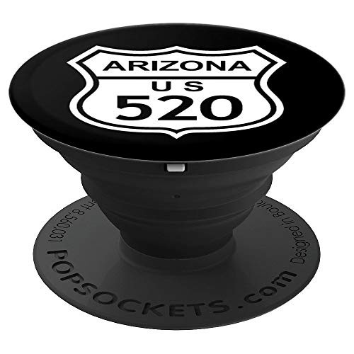 520 Arizona Area Code  AZ Highway Home State Gift PopSockets Grip and Stand for Phones and Tablets
