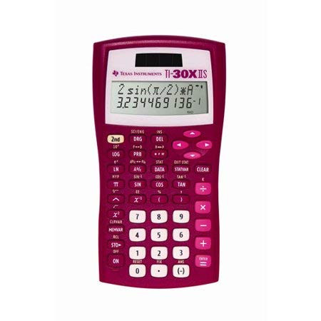 Texas Instruments TI-30X IIS 2-Line Scientific Calculator, Rasberry