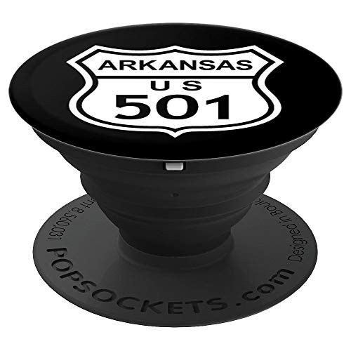 501 Arkansas Area Code  AR Highway Home State Gift PopSockets Grip and Stand for Phones and Tablets