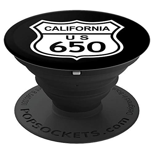 650 California Area Code  CA Highway Home State Gift PopSockets Grip and Stand for Phones and Tablets
