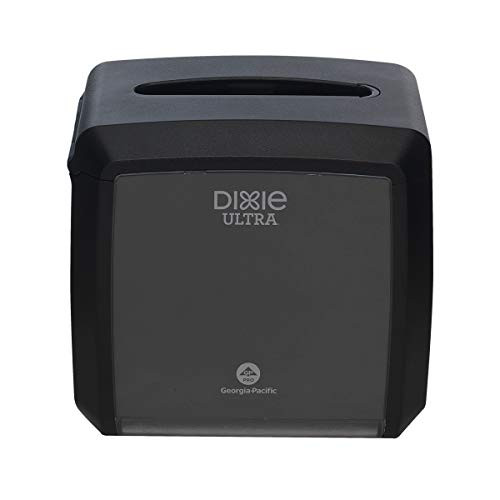 Dixie Ultra Tabletop Interfold Napkin Dispenser by GP PRO Georgia-Pacific  Black  54527A  Holds 275 Napkins  7-600 W x 6-100 D x 7-200 H
