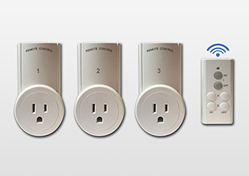 Smigic Wireless Remote Control Electrical Outlet Switch for Household Appliances Auto-programmable Wireless Remote Control for Household Appliances Lamps Lighting Electrical Equipment 3Rx-1Tx Smigic Wireless Remote Control Electrical Outlet Switch for Household Appliances Auto-programmable Wireless Remote Control for Household Appliances Lamps Lighting Electrical Equipment 3Rx-1Tx