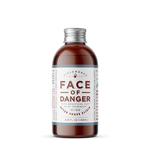 Face of Danger Organic After Shave Lotion  Natural Aftershave Moisturizer Balm - Soothes Razor Burn and Skin Irritation  Made with Aloe  Bentonite Clay  and Calendula  4-8 Fl Oz-
