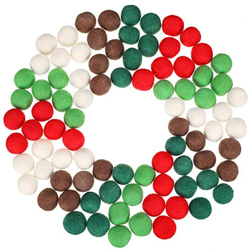 100 Pieces Wool Felt Balls Christmas Felt Pom Pom Balls Multicolor Hand-Felted Wool Beads Felt Balls for DIY Decoration Christmas Colors 100 Pieces Wool Felt Balls Christmas Felt Pom Pom Balls Multicolor Hand-Felted Wool Beads Felt Balls for DIY Decoration Christmas Colors