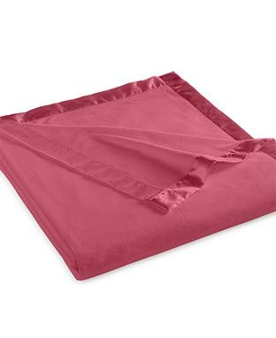 Martha Stewart Easy Care Soft Fleece Blanket (Queen, Heathered Rose)