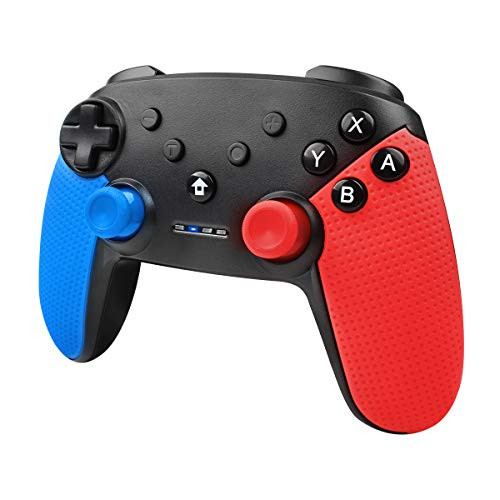 Wireless Switch Game Controller for Nintendo Switch  POWTREE Remote Bluetooth Gamepad Joypad Joystick with Dual Shock  Supports Nintendo Switch-Switch Lite  Windows PC  Android System  and PS3