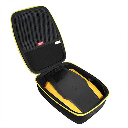 Hermitshell Hard EVA Travel Case for VacLife-Helteko Portable VacLife Air Compressor Tire Inflator BlackYellow Zipper