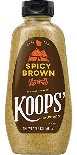 Koops  Spicy Brown Mustard  Gluten Free  12 oz- Bottle  4-Pack