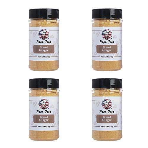 Papa Food All Natural Premium Ginger Ground  3-88 ounces4 Bottle