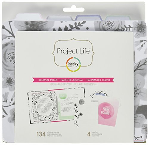 Project Life Watercolor Journal Pages  6 x 8-Inch