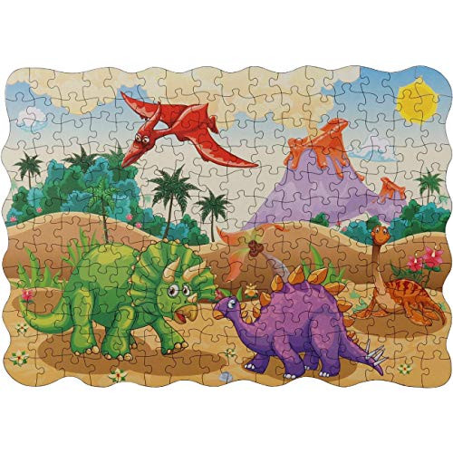 Floor Puzzles for Kids Dinosaur Jigsaw Puzzles for Toddler Children Learning Preschool Educational Puzzles Toys Perfect Intellectual Development for Boys and Girls  208 Piece