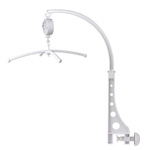 Baby Mobile Holder - 20 Inch Easy Clamp Baby Crib Musical Soothing Slumbers Mobile Holder  Infant Stim-Mobile for Cribs