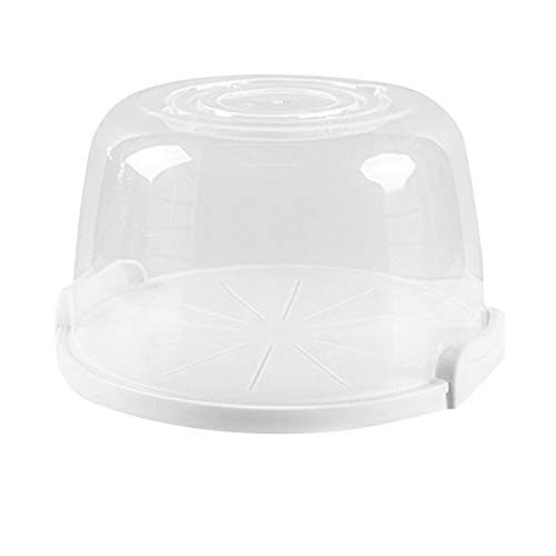 Cake Cupcake Carrier with Handle Muffin Tart Cookie Keeper for Transporting Pies  Cookies  Cakes  Torte  Desserts White