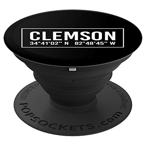 CLEMSON SC SOUTH CAROLINA Funny City Coordinates Home Gift PopSockets Grip and Stand for Phones and Tablets CLEMSON SC SOUTH CAROLINA Funny City Coordinates Home Gift PopSockets Grip and Stand for Phones and Tablets
