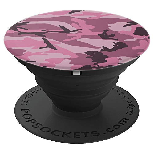 Old Roses Pinks and Purples Urban Camo Camouflage PopSockets Grip and Stand for Phones and Tablets