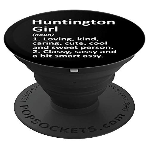 HUNTINGTON GIRL IN INDIANA Funny City Home Roots Gift PopSockets Grip and Stand for Phones and Tablets