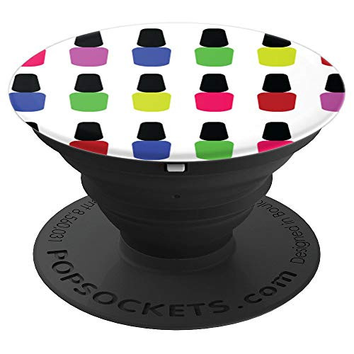 Nail Polish Bottles - Gift for Nail Tech or Manicurist PopSockets Grip and Stand for Phones and Tablets