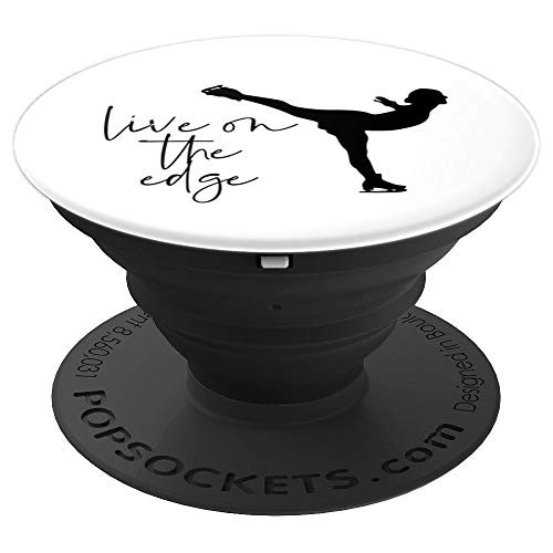 Figure Skater Gift for Girl Women Ice Skate - PopSockets Grip and Stand for Phones and Tablets Figure Skater Gift for Girl Women Ice Skate - PopSockets Grip and Stand for Phones and Tablets