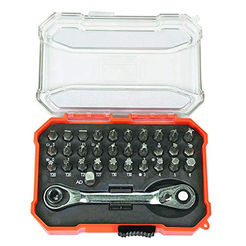 1-4 drive Ratchet set  32-pieces Ratcheting Right Bit Driver  Pocket-Sized  Magnetic Security