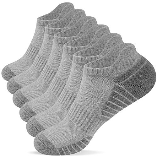 TANSTC Ankle Athletic Sports Running Socks Socks for Women   Men Shoe Size 11-5 12  Low Cut No Show reathable Anti-Odor Heel Tab Thick Cotton Arch Support Non-Slip Socks for Cycling Climbing