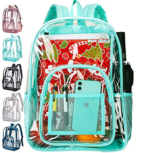 Clear Backpack  Transparent Backpacks Stadium Approved  Heavy Duty See Through Backpack - Green